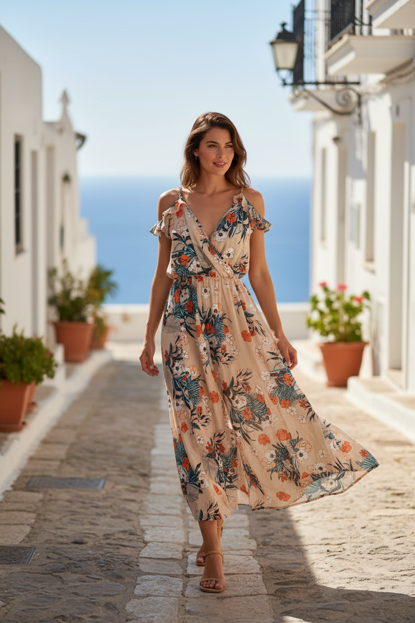 Vestido Tropical - Ambiente Urbano
